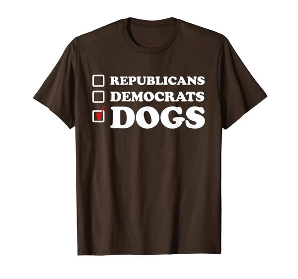 

republicans democrats dogs funny t-shirt, White;black