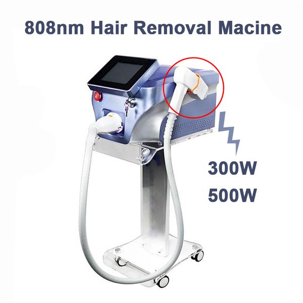 

stationary 808nm wavelength diode laser body hair removal skin rejuvenation equipment with single pulse and continuous mode, Black