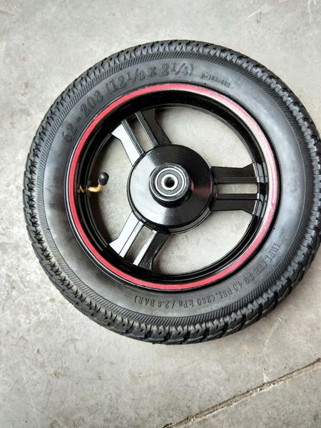 

motorcycle wheels & tires 12 1/2x2 1/4 tire inch wheel hub rim electric scooter folding bicycle inner tube outer explosion-proof