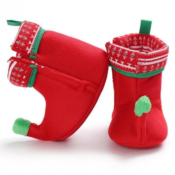

first walkers 11~13cm baby toddler shoes christmas fluffy cotton winter warm born