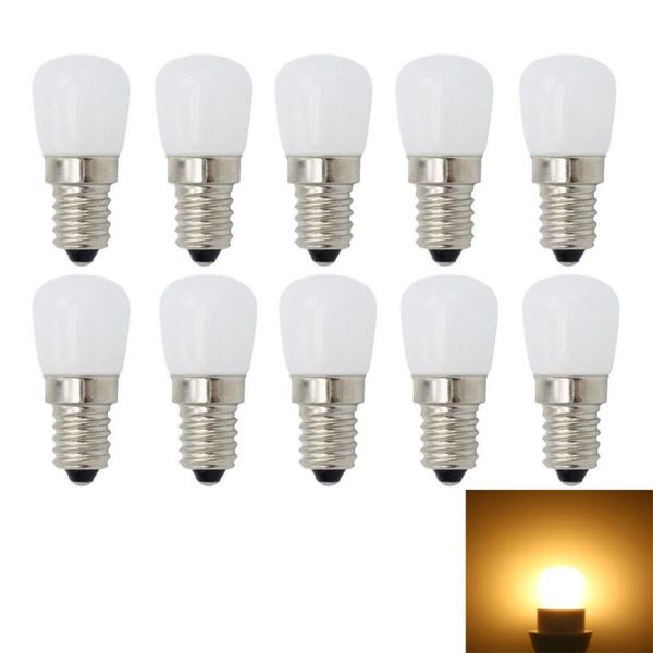 

bulbs 10pcs e14 3w ac220v 2835 26-led white/warm white led refrigerator lamps hood lamp bedside wall