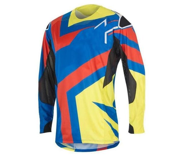 

2021 men's summer outdoor riding knight off-road motorcycle racing downhill long-sleeved t-shirt polyester quick-drying
