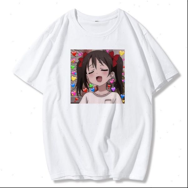 

kawaii women t shirt summer womens japanese casual plus size o neck short sleeve female cartoon harajuku tees, White