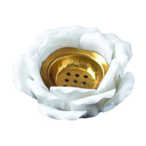 

candle holders 1pc chic home holder adornment decorative ceramic flower candlestick