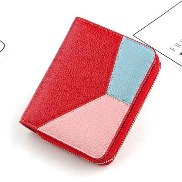 

wallets large capacity multi-function 2021 women's wallet handbag fashion long and short, Red;black