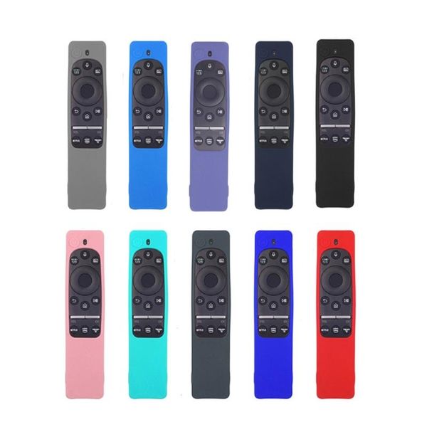 

smart home control silicone remote controller drop-proof protective case compatible with ah59 bn59 shockproof anti-slip soft cover