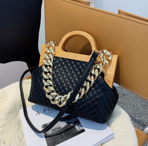 

wholesale womens leathers shoulder bags sweet lady solid color fashion cloud bag simple atmosphere plaid handbag soft and comfortable leathe