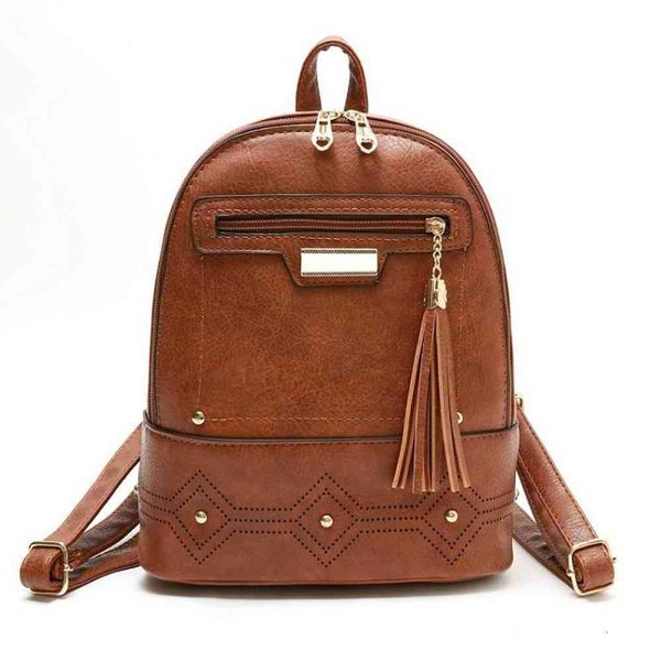 

backpack women's bag fashion baita backpack tassel cut out trend