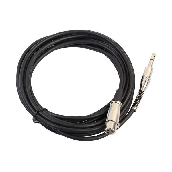 

audio cables & connectors 1/4 inch jack 6.35mm stereo male to xlr female microphone cable length: 15ft