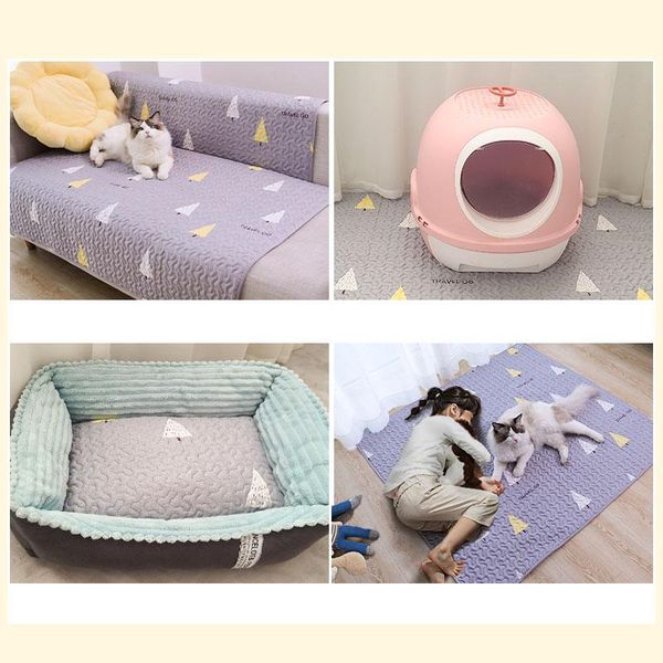 

hoopet large dog mat summer pet cushion cat litter dogs sleeping multi-functional for kennel, bed, sofa kennels & pens