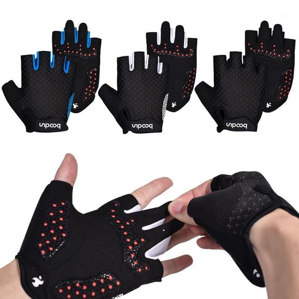 

cycling gloves lixada mtb bicycle half finger riding sports for bike motorcycle, Black