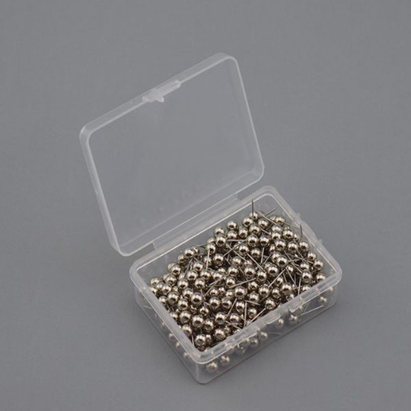 Por atacado 300pcs / box = 1set mesa 1/5 polegada pequeno mapa push pins 5mm mapas thumb tacks Pin padrão de plástico com ponto de aço, 15 cores