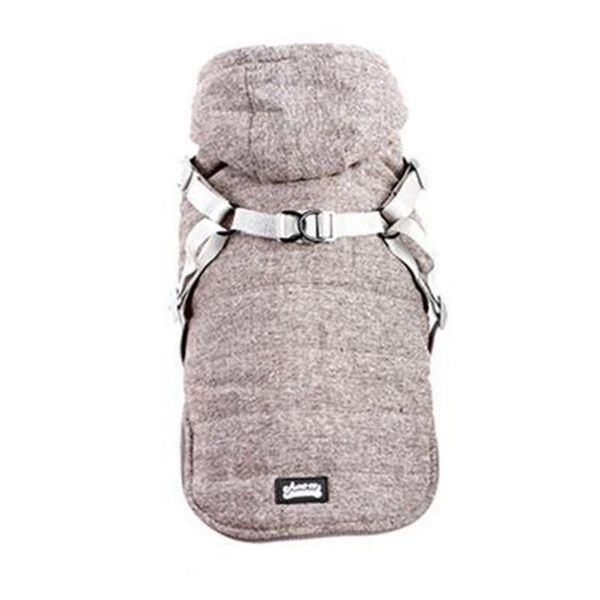 

dog apparel pet autumn/winter vest plus fleece warm clothes soft breathable adjustable button coats clothing chest back cotton coat