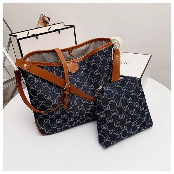 

old flower shopping shoulder bag women 2021 new fashion high capacity tote messenger commuter bag