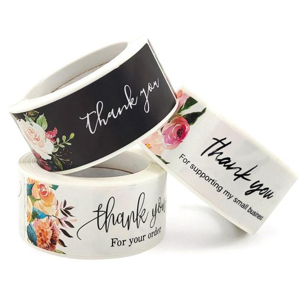 

gift wrap 120pcs labels roll flower thank you stickers scrapbooking for decoration stationery sticker seal label handmade