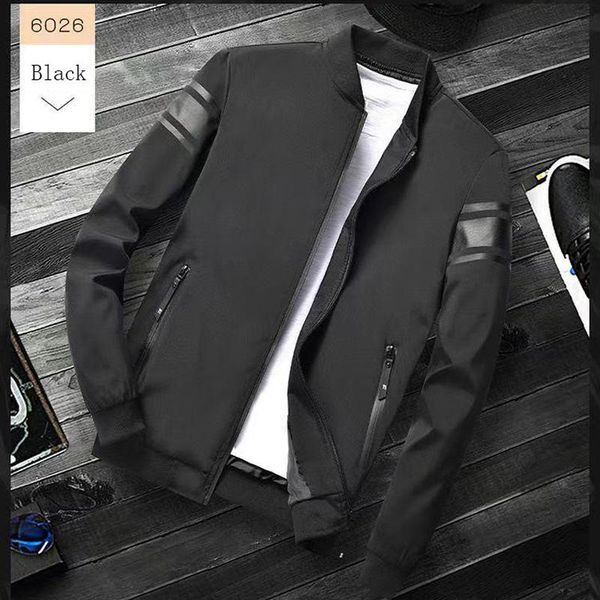 

men's jackets retro motorcycle jacket 2021 fashion embroidered pilot winter warm coat, Black;brown