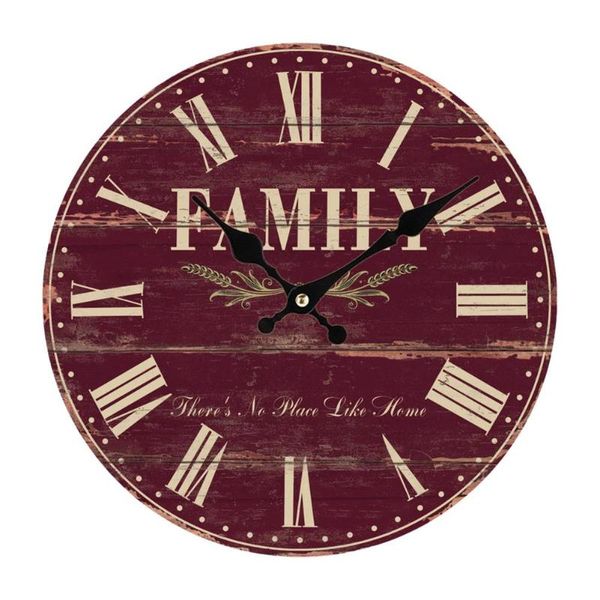 

wall clocks 14-inch clock retro european american country creative hanging for study room kitchen bedroom decor