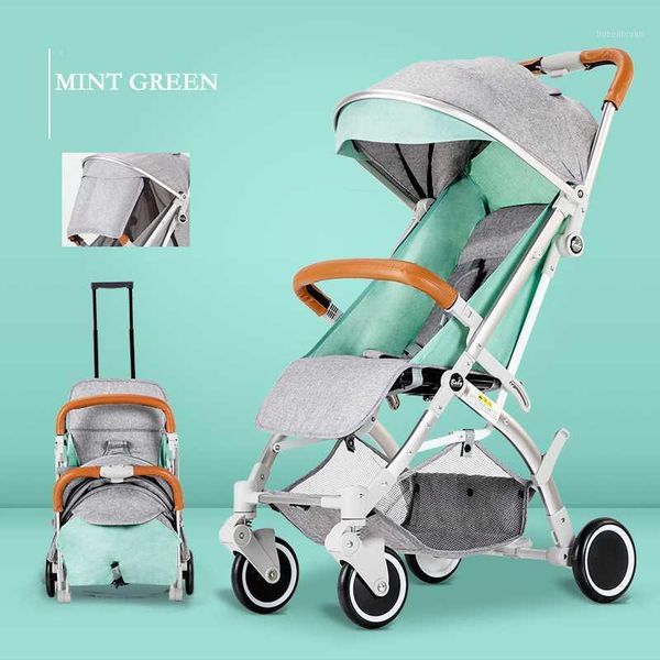 

portable baby stroller folding travel pram sit or lie carriage anti-vibration born infant for 0~3 years1