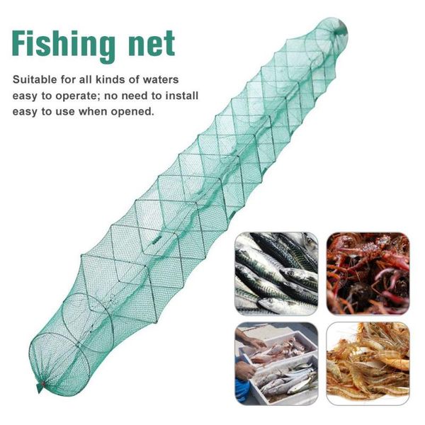 

fishing accessories square shrimp cage net catcher trap foldable portable for crab crayfish lobster durable fish
