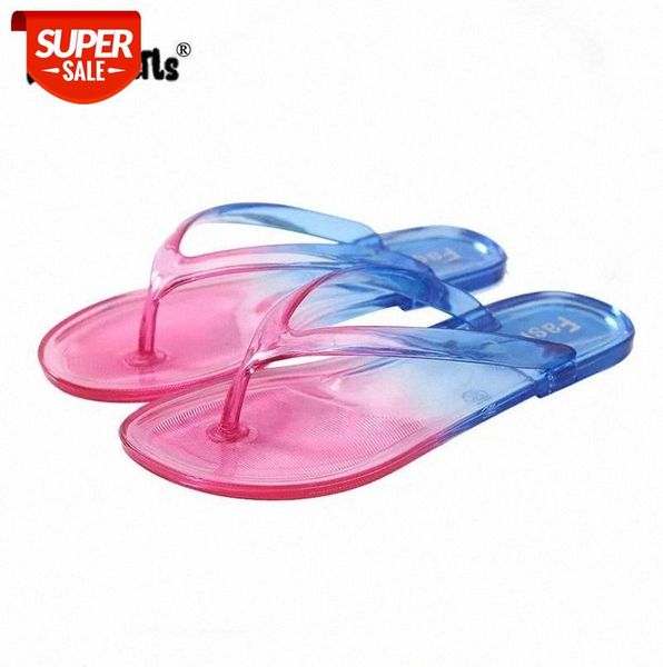 

dijigirls 2018 summer slippers women fashion flip flops beach flat ladies handmade jelly shoes mujer shoes #xw0o, Black
