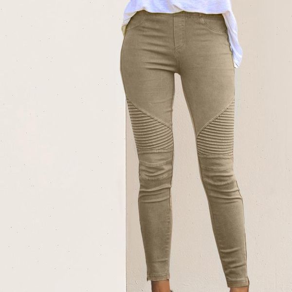 

fashion womens pants elastic slim women casual waist jogging trourse sweatspants fall solid running fitness, Black;white