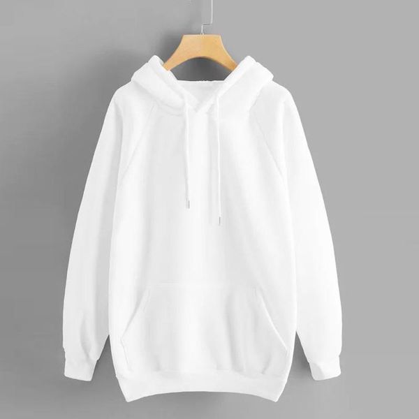 

women's hoodies & sweatshirts oversized white women hooded pullovers autumn fleece thicken warm loose tracksuit, Black