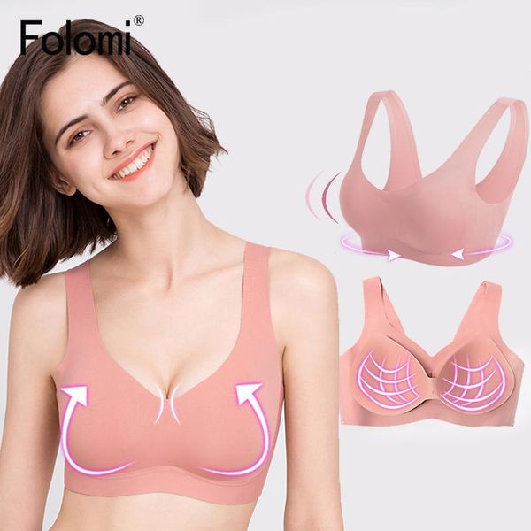 

bras comfortable seamless bra women push up underwear wire bralette with pad vest lingerie s to xxl, Red;black