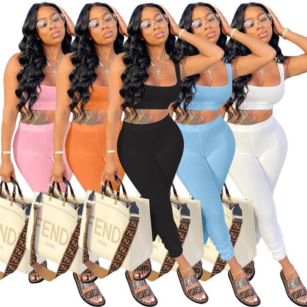 

wholesale clothes women set in bulk summer 2 piece tracksuits crop leggings ladies female backless sweatsuits 7188, Gray