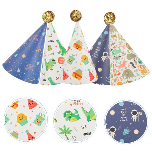 

party hats 5 sets children birthday lovely decorative headdress