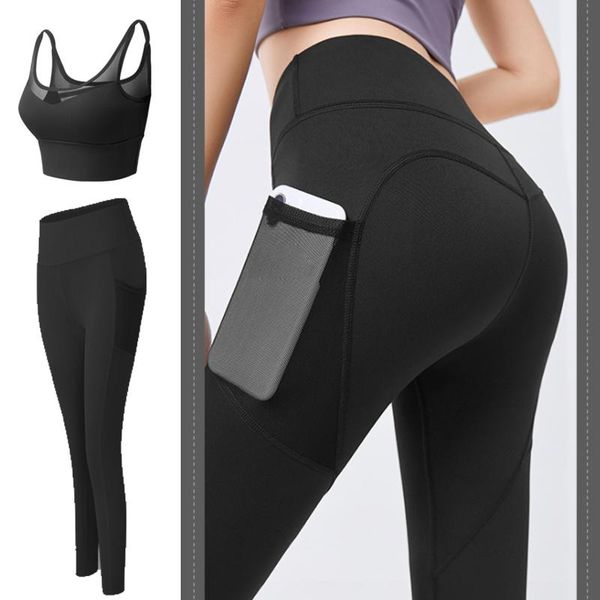 

yoga outfit women set gym clothing female sport fitness suit running clothes leggings seamless bra suits s-xl