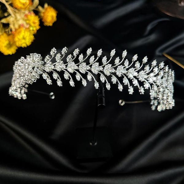 

hair clips & barrettes rhinestone inlaid flower headband luxury alloy soft loops bangs holder accessories for women girl daily wear ml, Golden;silver