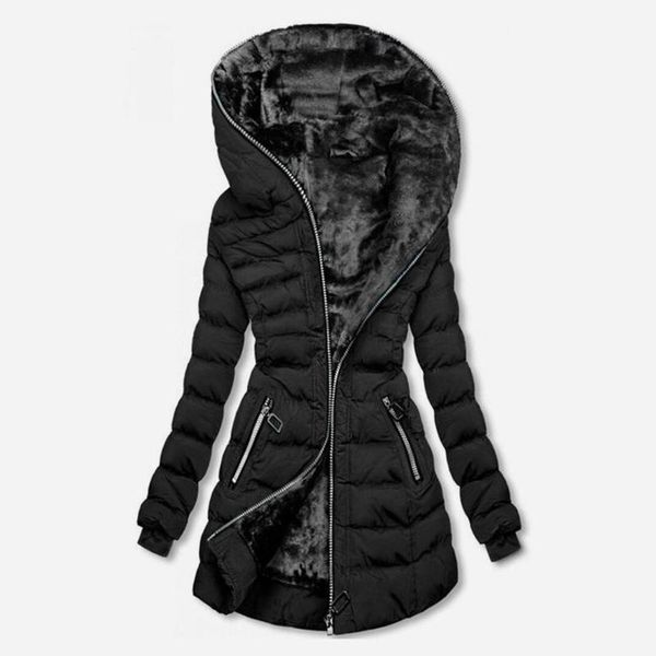 

women's jackets fashion comfortable women hooded outwear ladies casual warm waterproof coat long padded slim winter jacket chaqueta muj, Black;brown