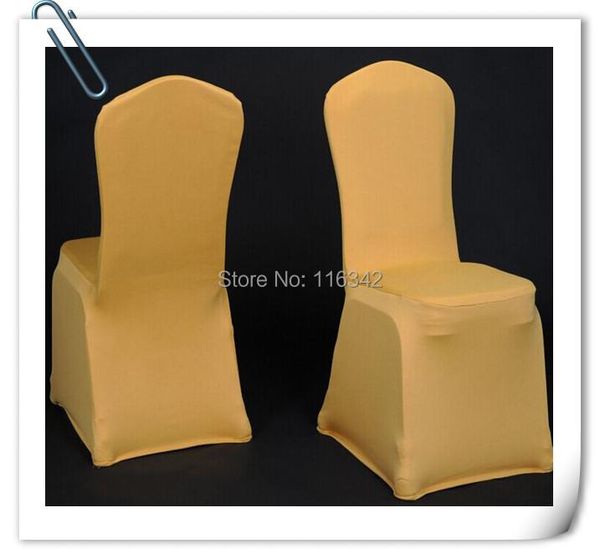 

chair covers marious 100pcs gold universal wedding cover & spandex with 4 pocket
