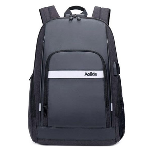 

backpack fashion smart usb charging men strengthen anti-theft password lock large capacity waterproof travel