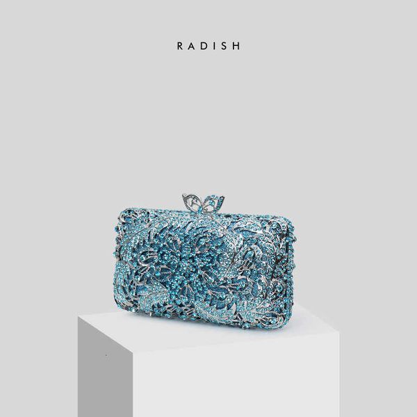 

dinner pattern inlaid diamond party celebrity banquet pu inside hand bag female