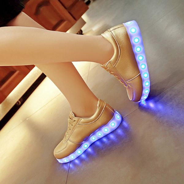 

color basket luminous led shoes casual fashion sneakers