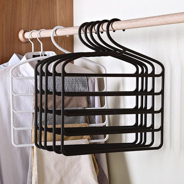 

hangers & racks multifunctional household plastic pants rack trousers clothes hanger wardrobe closet organizer silk scarf tie storage