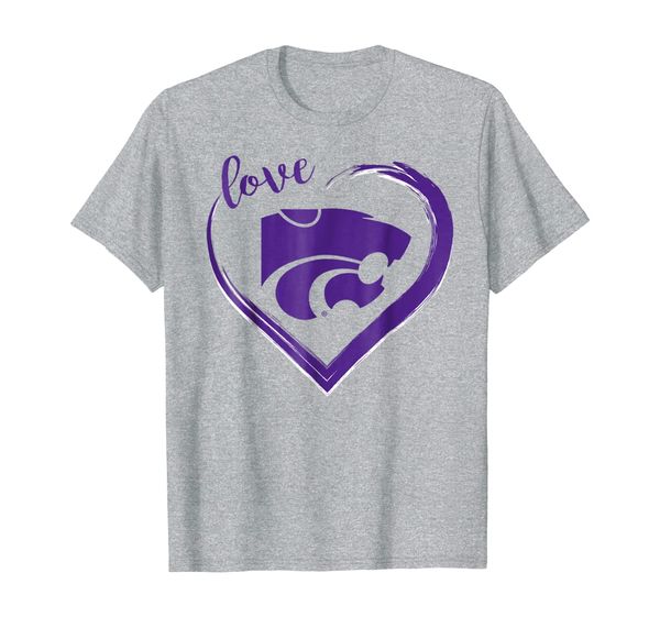 

kansas state wildcats love the purple kstate mascot t-shirt, White;black