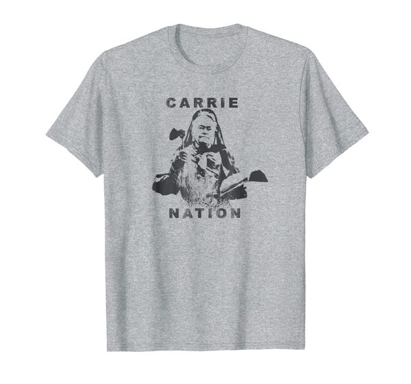 

carrie nation t shirt, White;black