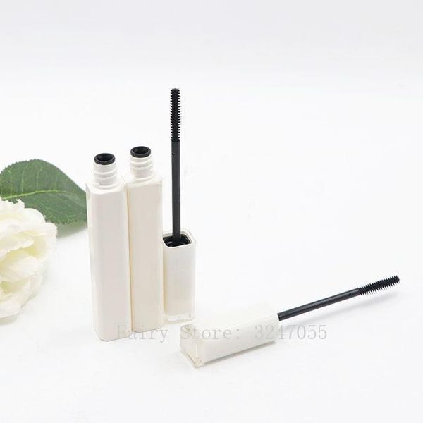 

storage bottles & jars 6-7ml 50/100pcs empty white cosmetic eyelashes container, diy refillable handmade mascara tube, beauty professional m