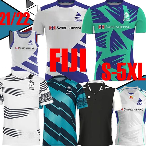 

21/22 fiji home away rugby jerseys sevens shirt thai quality 2021 2022 fiji national 7's rugby jersey tuvaca vilimoni masiko wesia napo, Black;gray