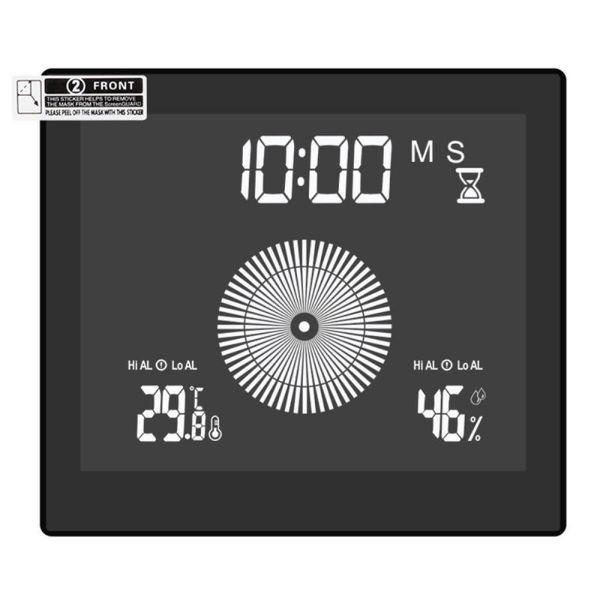 

other clocks & accessories smart alarm clock with infrared sensor temperaturer led snooze waterproof colorful night light home bedroom