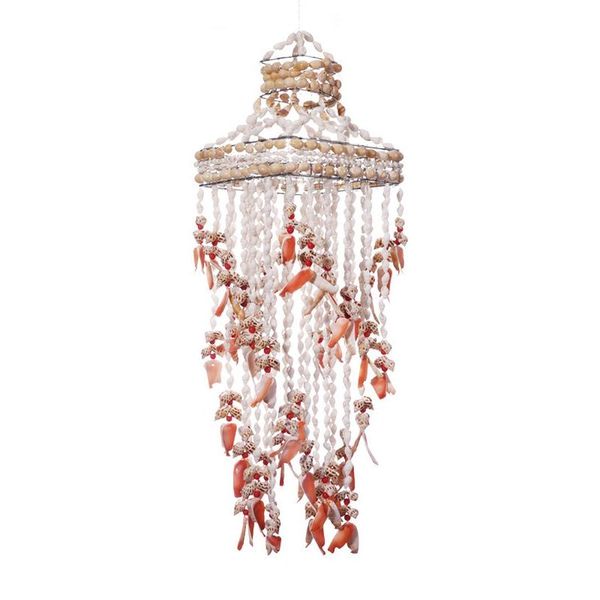 

shell hanging pendant conch sea wind chime ornament wall decoration for home living room garden farmhouse decorative objects & figurines