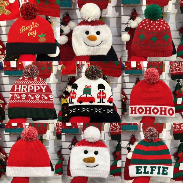 

hat red wool year decoration gift children's christmas flannel factory, Blue;gray