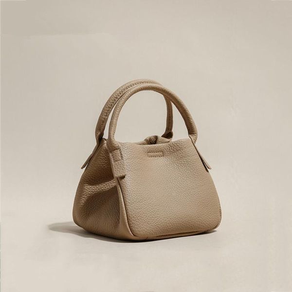 

evening bags fashion 100% real leather bucket bag women genuine lady tote bag\handbag female shoulder crossbody small