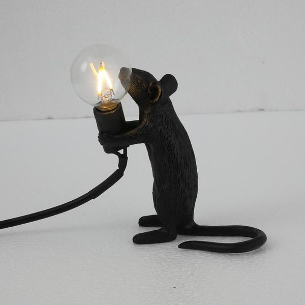 

pendant lamps 1pc nordic creative mini animal mouse lamp resin table students gift nimal lights stand light home docoration