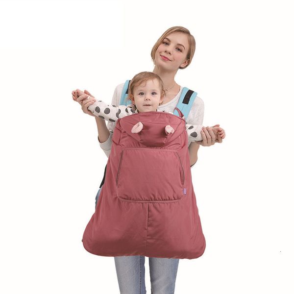 

maternity dress winter cotton carrier cloak windproof hoodie blanket outdoor warm cape cover for infant baby kids sleeping quilt wrap robes, White