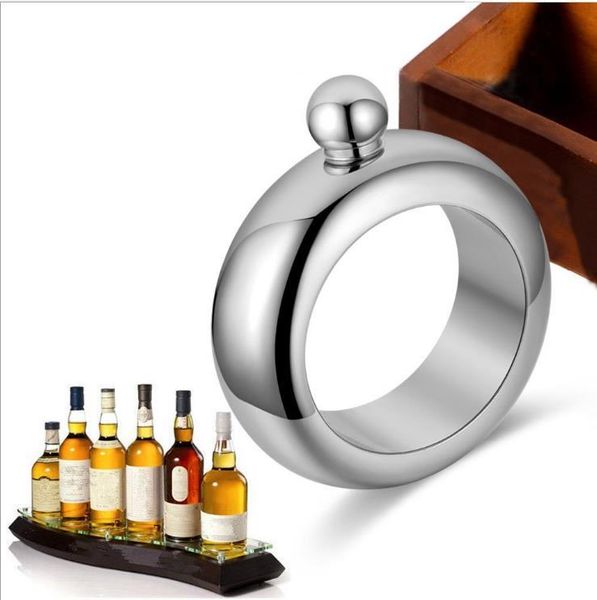 

hip flasks 2021 fashion bpa 3.5oz creative portable whisky bracelet flagon stainless steel alcohol wrist electroplate flask