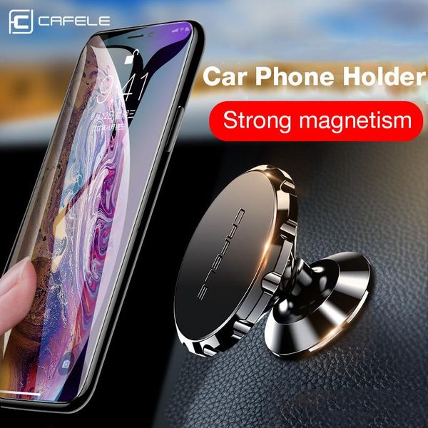 

cell phone mounts & holders cafele universal magnetic car holder for in stand mobile magnet mount aluminum alloy