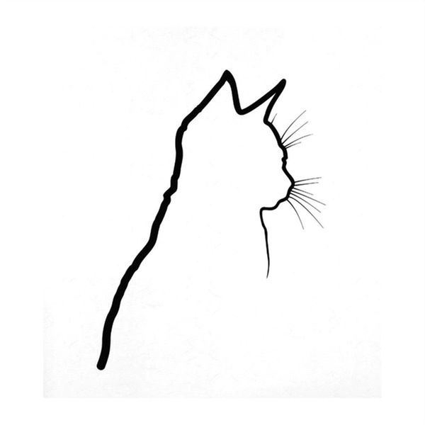 10 cm * 13,2 cm auto ombra gatto gattino adesivi animale domestico vinile cartone animato carino decalcomanie per auto parete ufficio porta camion da corsa corpo parti decorazione laterale